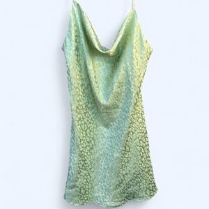 Audrey 3+1 Mint Animal Print Dress